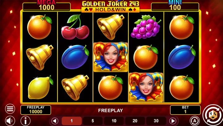สล็อต Golden Joker 243 Hold And Win