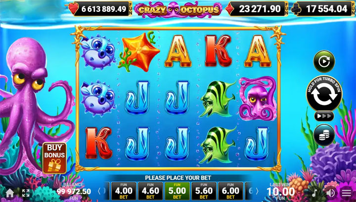 สล็อต Crazy Octopus 